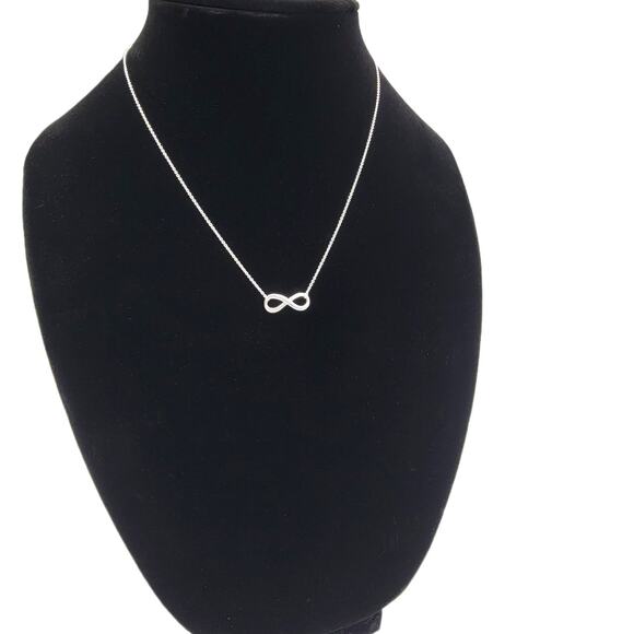 Infinity "Infinite Love" 16 in Extension Necklace .925 Sterling Silver - Picture 1 of 5